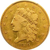 1836 Classic Head Gold Half Eagle ($5) Photo 3