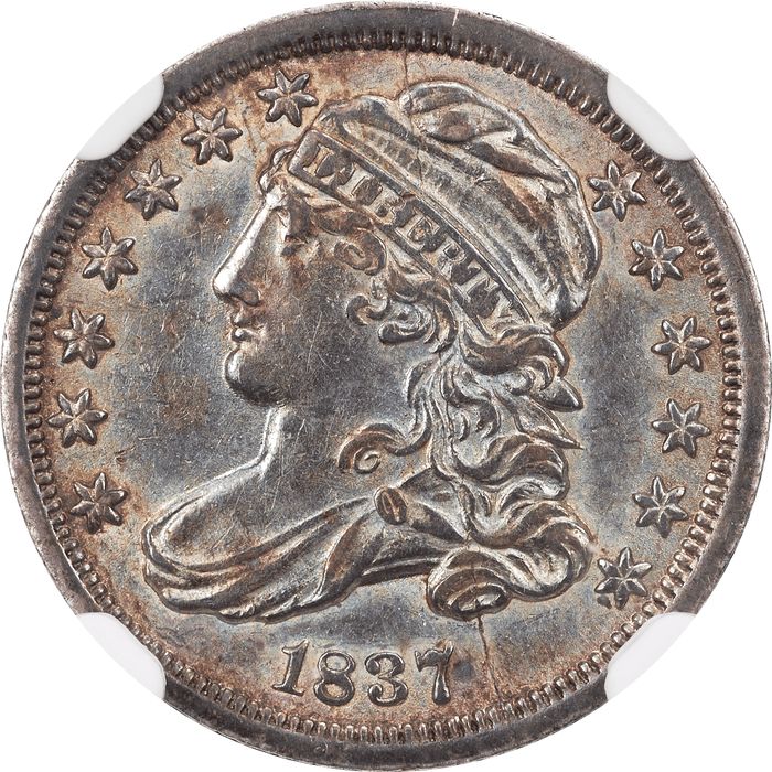 1837 Capped Bust Dime (10c) Obverse Image