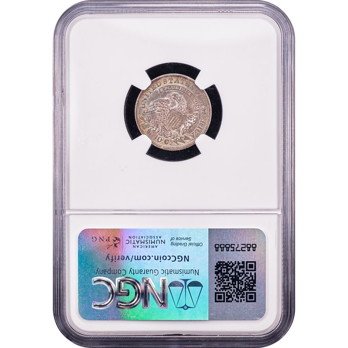 1837 Capped Bust Dime (10c) Reverse Slab Image