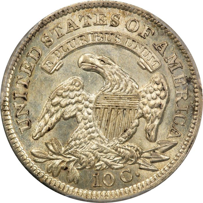 1837 Capped Bust Dime (10c) Reverse Image