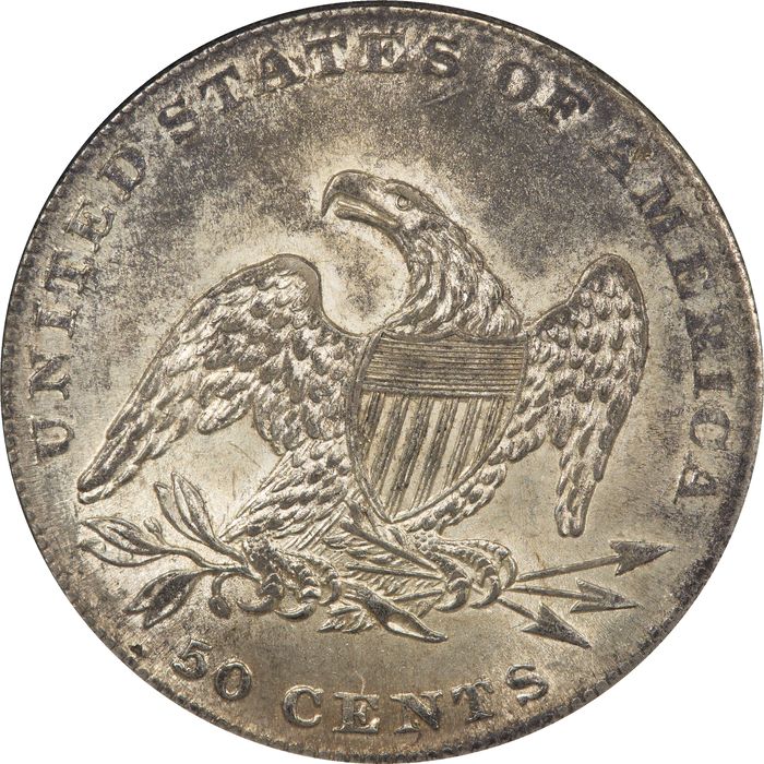1837 Capped Bust Half (50c) Reverse Image