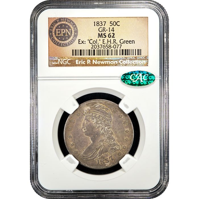 1837 Capped Bust Half Dollar (50c) Obverse Image