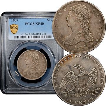 1837 Capped Bust Half Dollar (50c) Composite Image