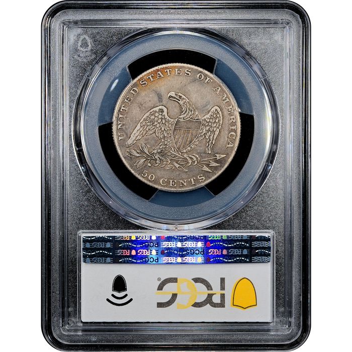 1837 Capped Bust Half Dollar (50c) Reverse Slab Image