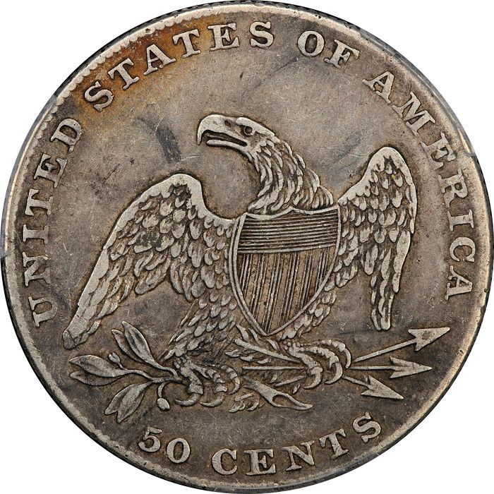 1837 Capped Bust Half Dollar (50c) Reverse Image