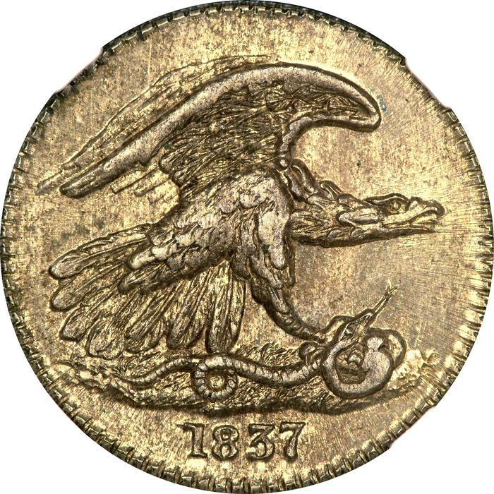 1837 Feuchtwanger Cent (1c) HT-268 Photo 3