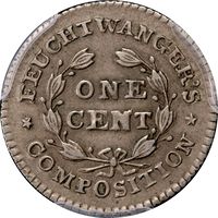 1837 Feuchtwanger Cent (1c) HT-268 Photo 4
