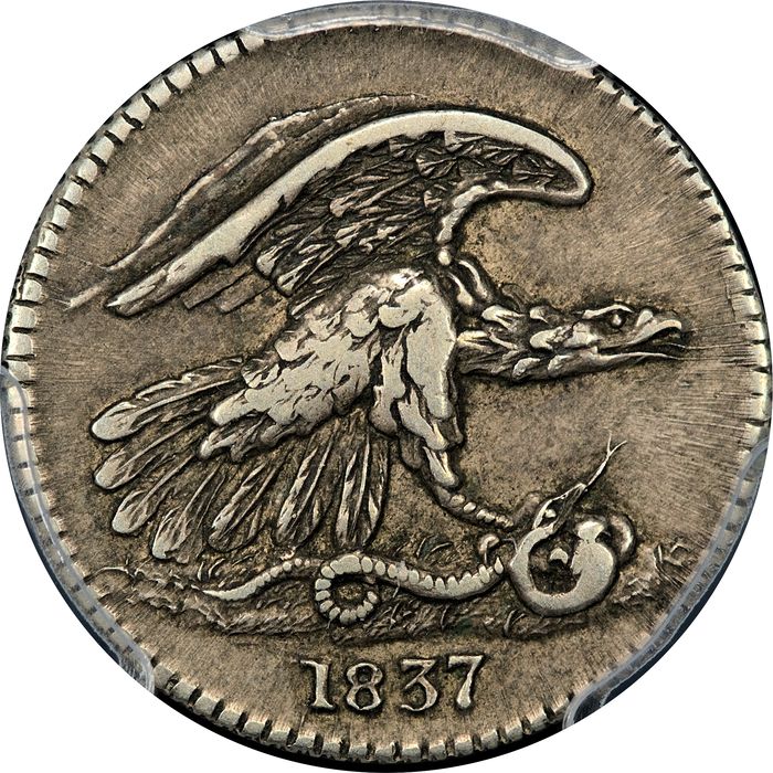 1837 Feuchtwanger Cent (1c) HT-268 Obverse Image