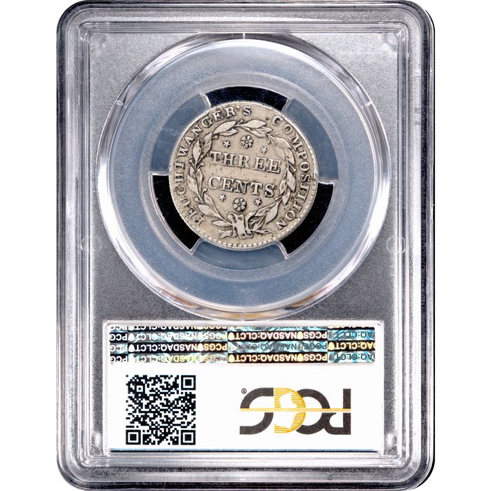 1837 Feuchtwanger Three Cents (3c) HT-262 Reverse Image