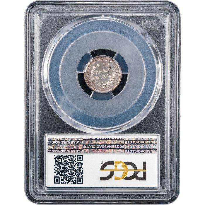 1837 Large Date Seated Liberty Half Dime (H10C) Reverse Image