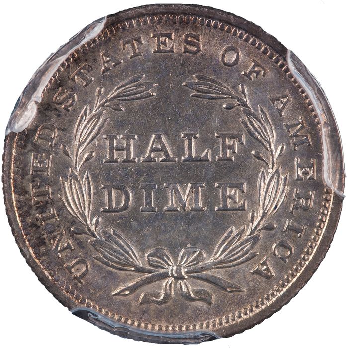 1837 Large Date Seated Liberty Half Dime (H10C) Photo 4