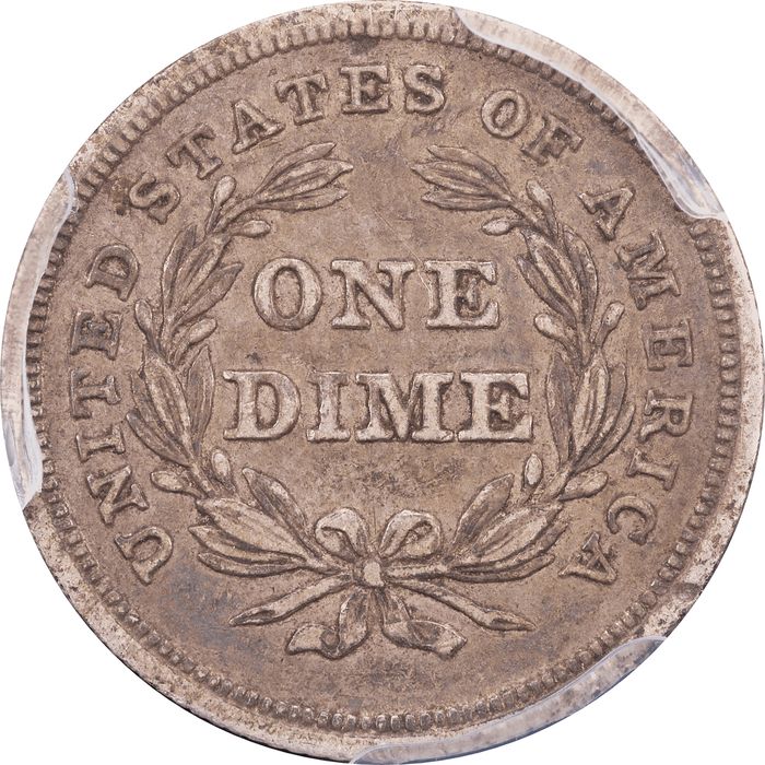 1837 Seated Liberty Dime (10c) Large Date Reverse Image