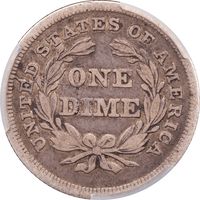 1837 Seated Liberty Dime (10c) Small Date Reverse Image