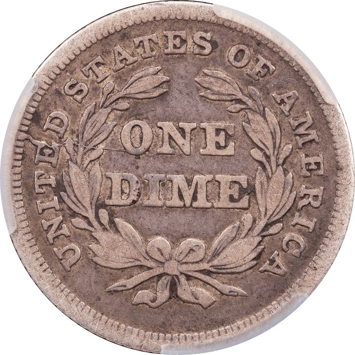 1837 Seated Liberty Dime (10c) Small Date Reverse Image