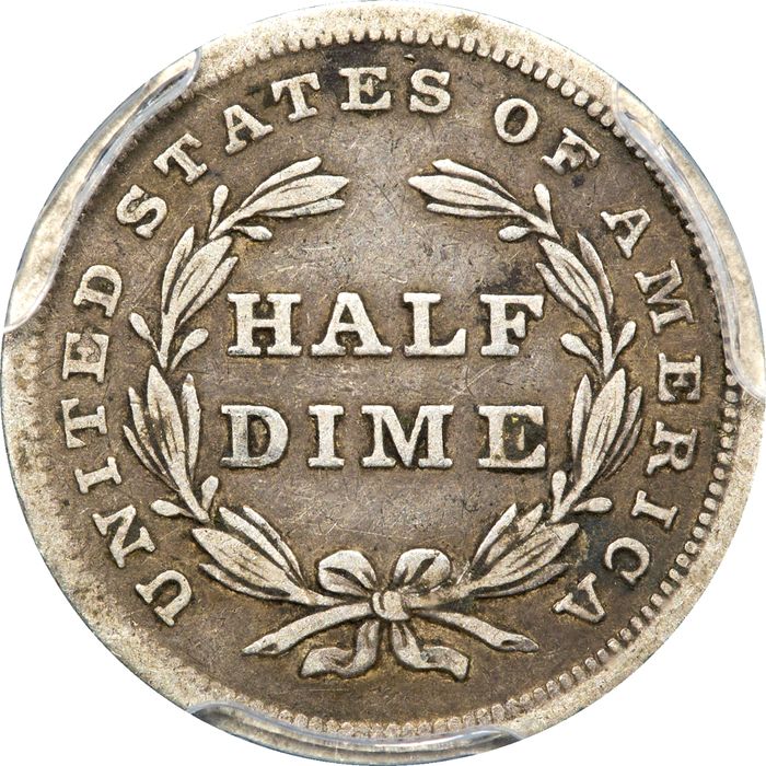 1837 Seated Liberty Half Dime (H10C) Seated Large Date Photo 4