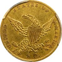 1838 Classic Head Gold Half Eagle ($5) Photo 4