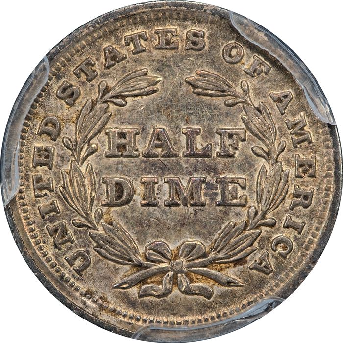 1838 Large Stars Seated Liberty Half Dime (h10c) Reverse Image