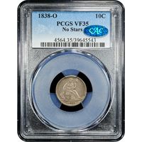 1838-O Seated Liberty Dime (10c) Obverse Image