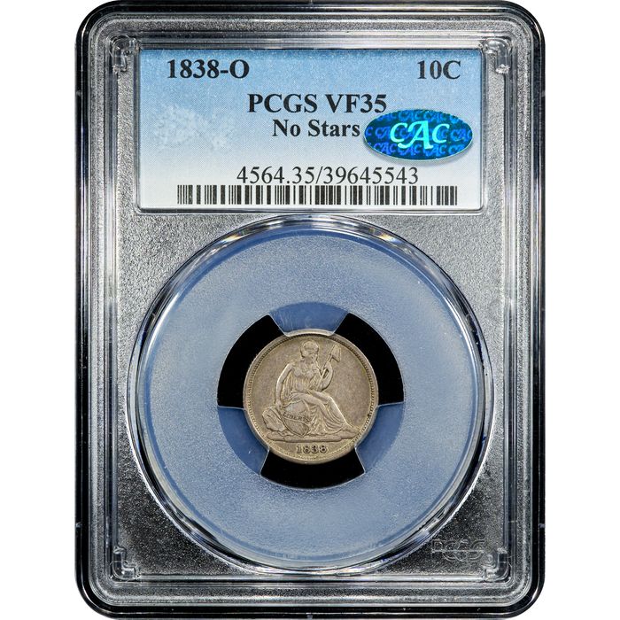 1838-O Seated Liberty Dime (10c) Obverse Image