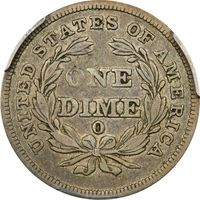 1838-O Seated Liberty Dime (10c) Photo 4