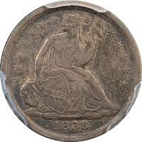 1838 Small Stars Seated Liberty Half Dime (h10c) Obverse Image