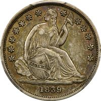 1839-O Seated Liberty Dime (10c) No Drapery Obverse Image