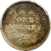 1839 Seated Liberty Dime (10c) No Drapery Photo 4
