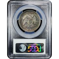 1839 Seated Liberty Half Dollar (50c) Drapery Reverse Slab Image