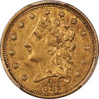 1839/8-C Classic Head Gold Quarter Eagle ($2.50) Obverse Image