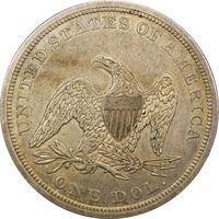1840 Seated Liberty Dollar ($1) Reverse Image