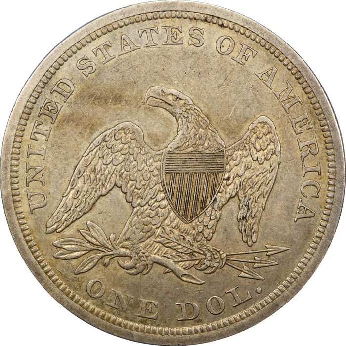 1840 Seated Liberty Dollar ($1) Reverse Image
