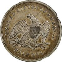 1840 Seated Liberty Half Dollar (50c) Small Letters Photo 4