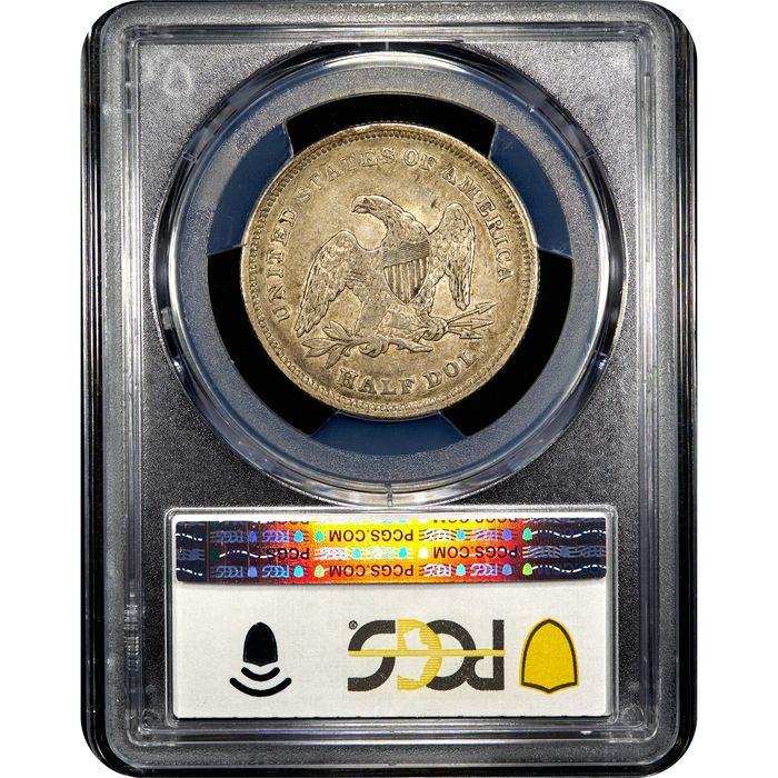 1840 Seated Liberty Half Dollar (50c) Small Letters Reverse Slab Image