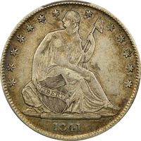 1841-O Seated Liberty Half Dollar (50c) Obverse Image
