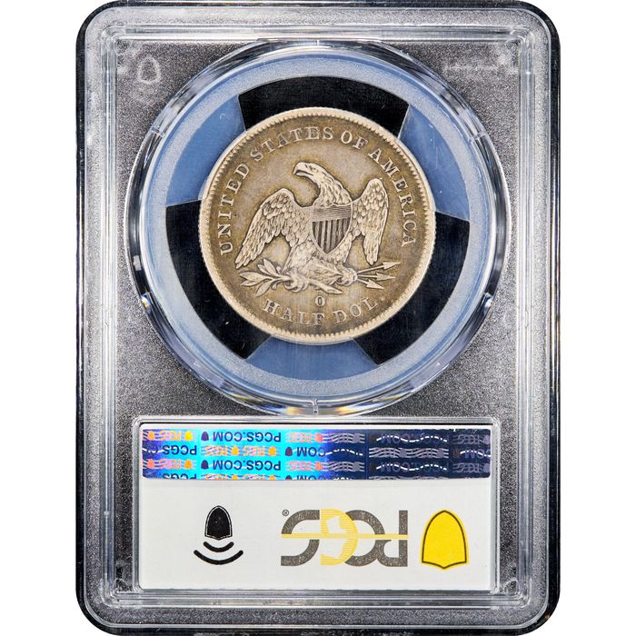 1842-O Seated Liberty Half Dollar (50c) Small Date, Rev of 1839 Reverse Slab Image