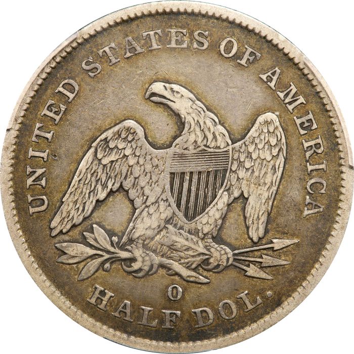 1842-O Seated Liberty Half Dollar (50c) Small Date, Rev of 1839 Reverse Image