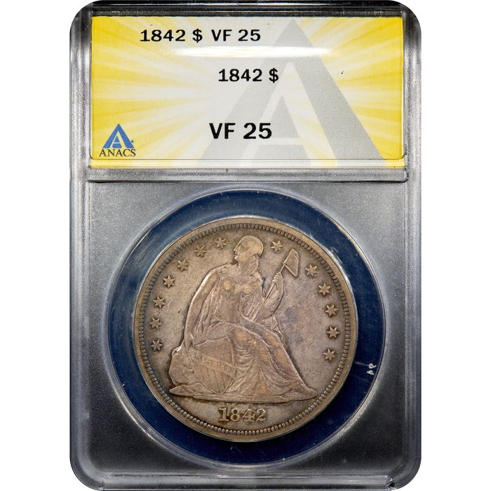 1842 Seated Liberty Dollar ($1) Obverse Image