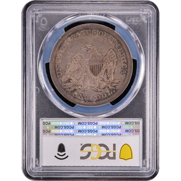 1842 Seated Liberty Dollar ($1) Reverse Slab Image