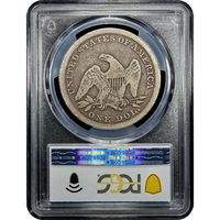 1842 Seated Liberty Dollar ($1) Reverse Slab Image