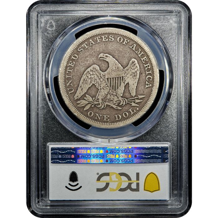 1842 Seated Liberty Dollar ($1) Reverse Slab Image