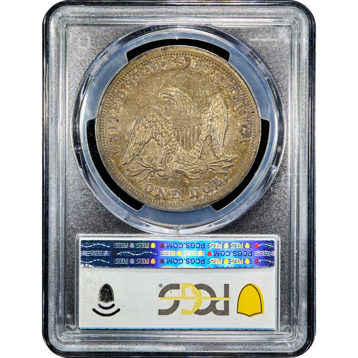 1842 Seated Liberty Dollar ($1) Reverse Slab Image