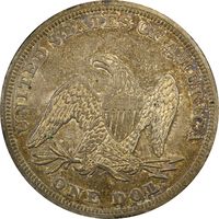 1842 Seated Liberty Dollar ($1) Reverse Image