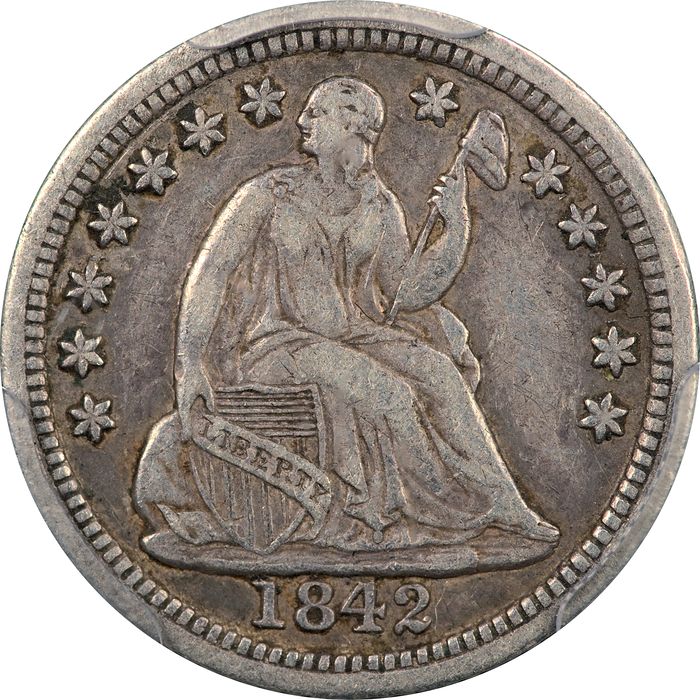 1842 Seated Liberty Half Dime (h10c) Obverse Image