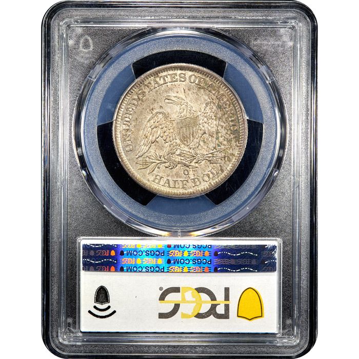 1843-O Seated Liberty Half Dollar (50c) Reverse Slab Image