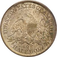 1843-O Seated Liberty Half Dollar (50c) Reverse Image