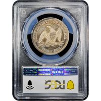 1843 Seated Liberty Half Dollar (50c) Reverse Slab Image