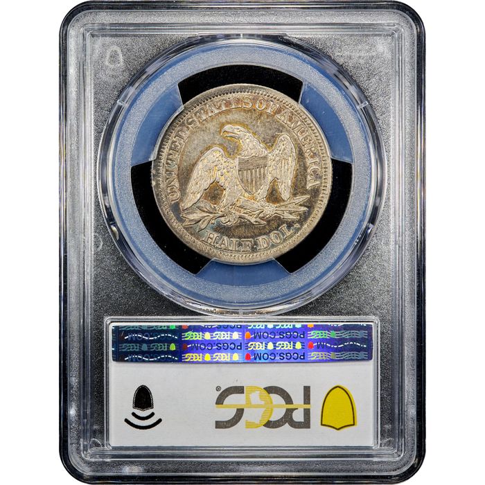 1843 Seated Liberty Half Dollar (50c) Reverse Slab Image
