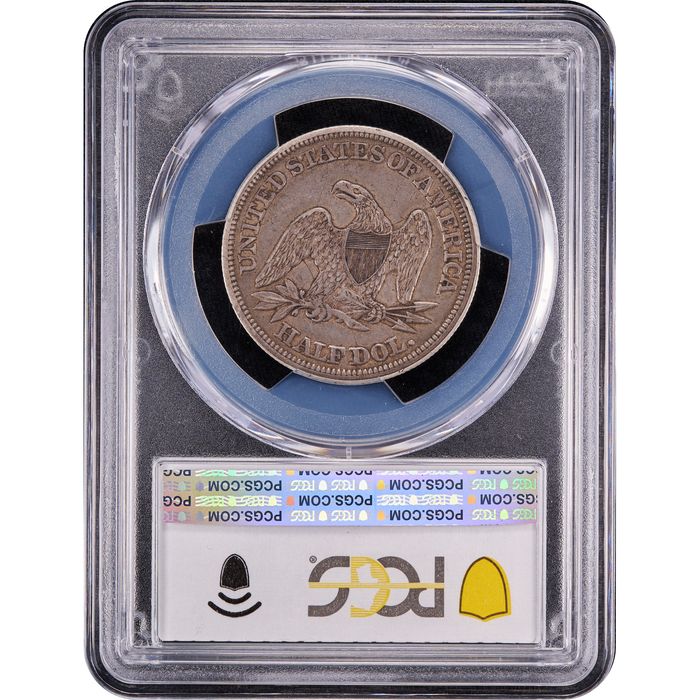 1843 Seated Liberty Half Dollar (50c) Reverse Slab Image