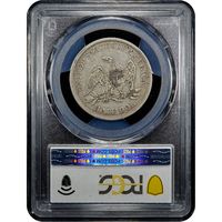 1843 Seated Liberty Half Dollar (50c) Reverse Image