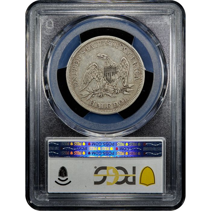 1843 Seated Liberty Half Dollar (50c) Reverse Image